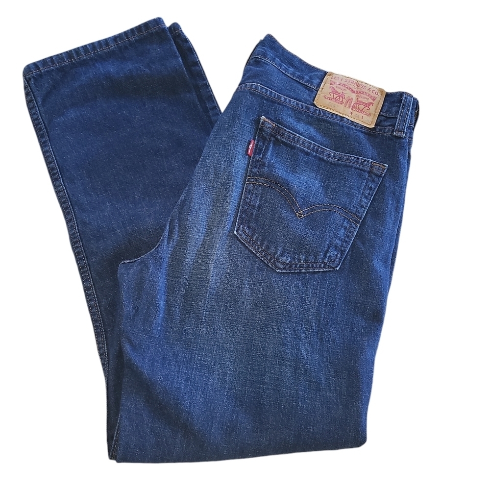 Levi 514 denim jeans sz 34x30 100% cotton zip fly